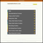 Screen shot of the Express Office Furniture Ltd website.