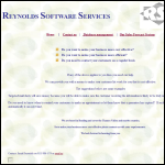Screen shot of the Reynolds Software Services Ltd website.