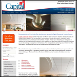 Screen shot of the Capital Commercial Interiors website.