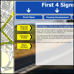 Screen shot of the First4Signs website.