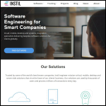 Screen shot of the Instil Software Ltd website.