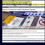 Screen shot of the Montgomery (Engravers) Ltd website.