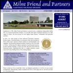 Screen shot of the Milne Friend & Partners website.