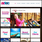 Screen shot of the Aztec Marketing Solutions Ltd website.