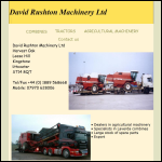 Screen shot of the David Rushton Machinery Ltd website.