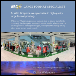 Screen shot of the ABC Graphics Ltd website.