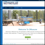 Screen shot of the Officecore Ltd website.