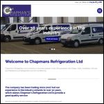 Screen shot of the Chapman's Refrigeration & Air Conditioning Services website.