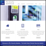 Screen shot of the Psl Security Systems website.