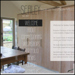 Screen shot of the Sealey Furniture website.