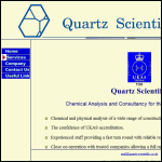 Screen shot of the Quartz Scientific Computing Ltd website.
