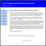 Screen shot of the Lewis Conquer Consultancy Services Ltd website.