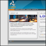 Screen shot of the Middlesex Laser Cutting website.