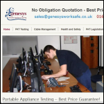 Screen shot of the Genesys Worksafe Ltd website.
