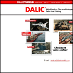 Screen shot of the Dalic UK Ltd website.
