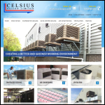 Screen shot of the Celsius Design Ltd website.