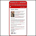 Screen shot of the Schultz & Wiremu website.
