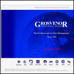 Screen shot of the Grosvenor International Systems Ltd website.