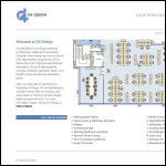 Screen shot of the D4 Design website.