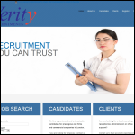 Screen shot of the Verity Appointments Ltd website.
