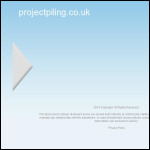 Screen shot of the Project Piling & Civils Ltd website.