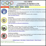 Screen shot of the Olympic Cutting Formes Ltd website.