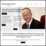 Screen shot of the Ward Executive Ltd website.