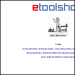 Screen shot of the Etoolshop website.
