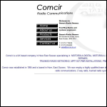 Screen shot of the Comcir Radio Communications website.