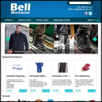Screen shot of the Bell Workwear website.