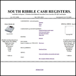 Screen shot of the South Ribble Cash Registers website.