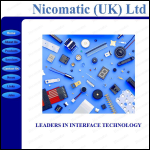 Screen shot of the Nicomatic (UK) Ltd website.