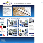 Screen shot of the W A S P (Wessex Advanced Switching Products Ltd) website.
