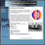Screen shot of the Edenderry Print Ltd website.
