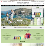 Screen shot of the Molton Brown Cosmetics website.