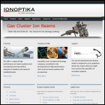 Screen shot of the Ionoptika Ltd website.