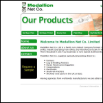 Screen shot of the Medallion Net Co. Ltd website.