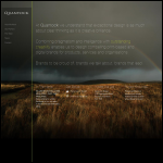 Screen shot of the Quantock Design website.