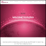 Screen shot of the Plexio Uk Ltd website.