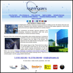 Screen shot of the Nightingales Commercial Window Cleaning website.
