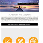 Screen shot of the DCP Web Designers website.