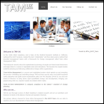 Screen shot of the Tam (UK) plc website.