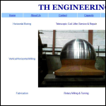 Screen shot of the Th Engineering website.