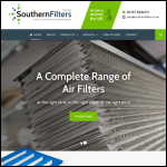 Screen shot of the Southern Filter Co website.