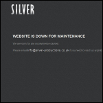 Screen shot of the Silver Productions (London) Ltd website.