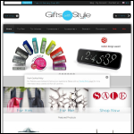 Screen shot of the Gifts With Style website.