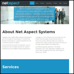 Screen shot of the Net Aspect Web Design website.