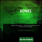 Screen shot of the Sonel website.