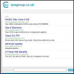 Screen shot of the Qvs Group Ltd website.
