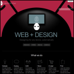 Screen shot of the Beetlebrow Web Design website.